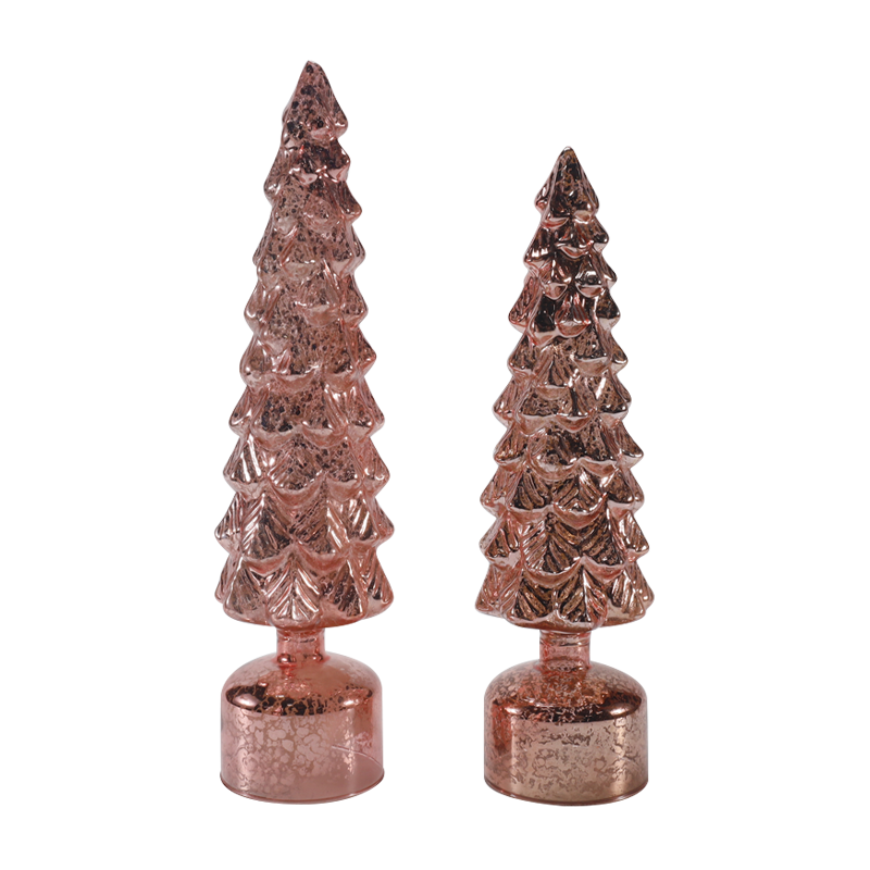 Lampu LED 10×25 & 10×28sm Memusing Set Pokok Kaca Krismas Hiasan Perayaan