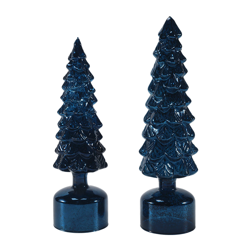 Lampu LED 10×25 & 10×28sm Memusing Set Pokok Kaca Krismas Hiasan Perayaan