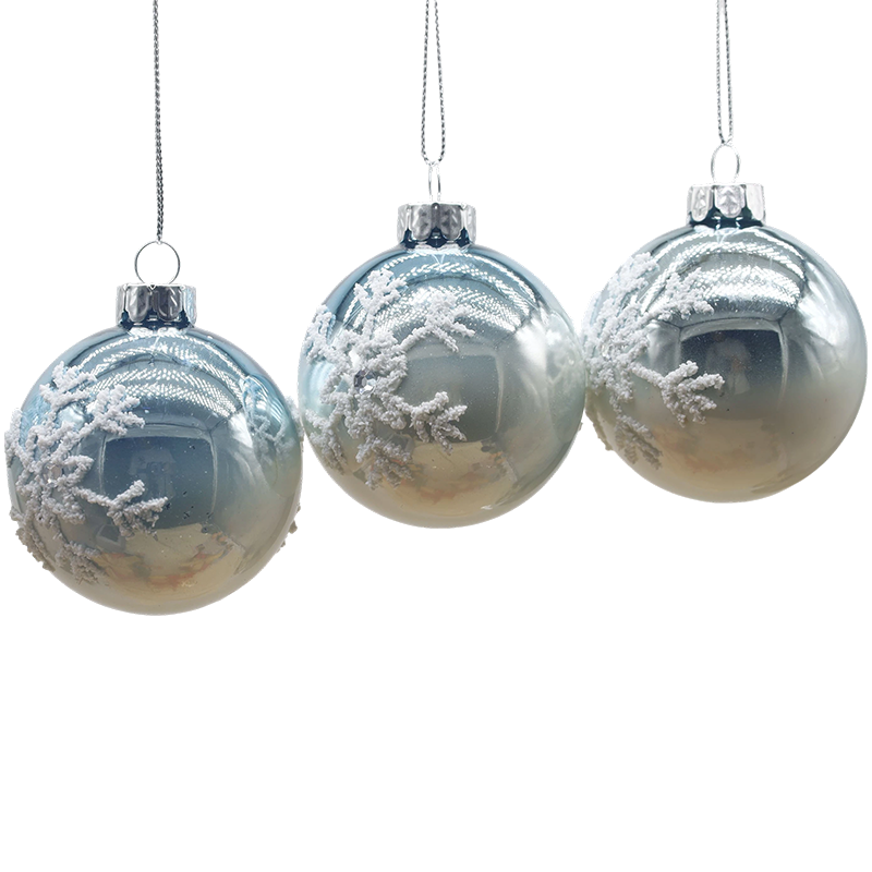 Bola Kaca Hiasan Krismas Dalaman 8×8×8cm