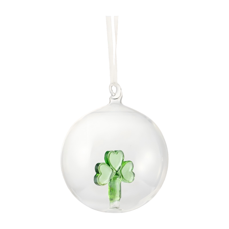 Set Hiasan Kaca Krismas 8cm tiupan tangan