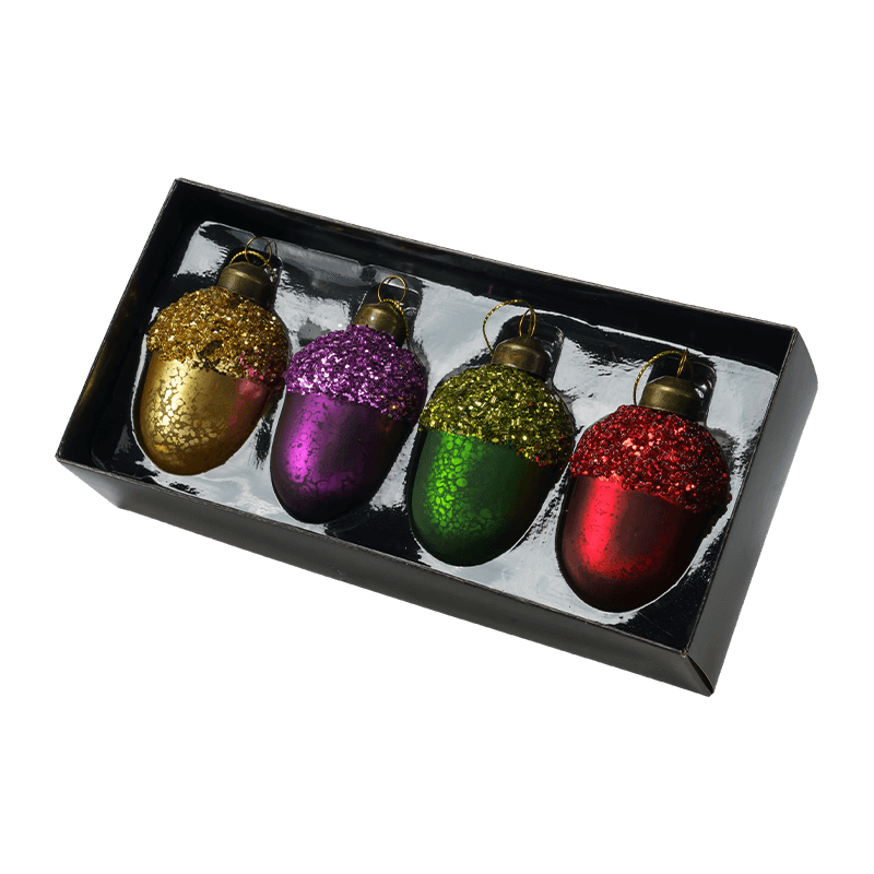 Set Hadiah Hiasan Kaca Krismas