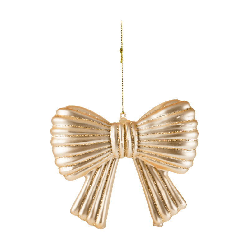 Hiasan Gantung Krismas Glitter Bow Ornament