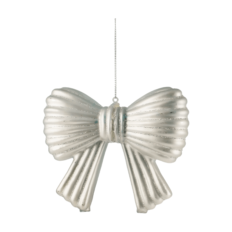 Hiasan Gantung Krismas Glitter Bow Ornament