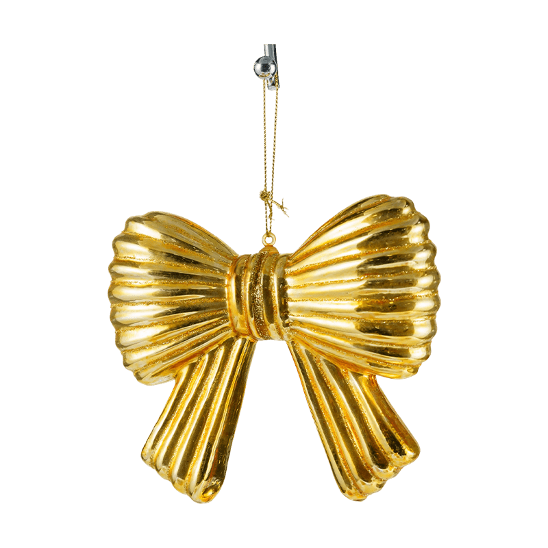 Hiasan Gantung Krismas Glitter Bow Ornament