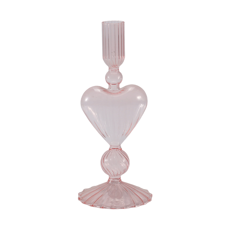 Koleksi Pemegang Lilin Kaca Berwarna-warni 18cm