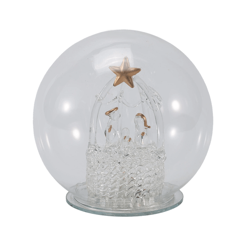 Cloche Kaca Perayaan & Cahaya Glob (Gaya Malaikat / Nativity / Pokok Krismas / Hutan Rusa)