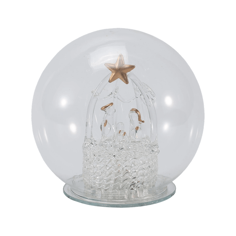 Cloche Kaca Perayaan & Cahaya Glob (Gaya Malaikat / Nativity / Pokok Krismas / Hutan Rusa)