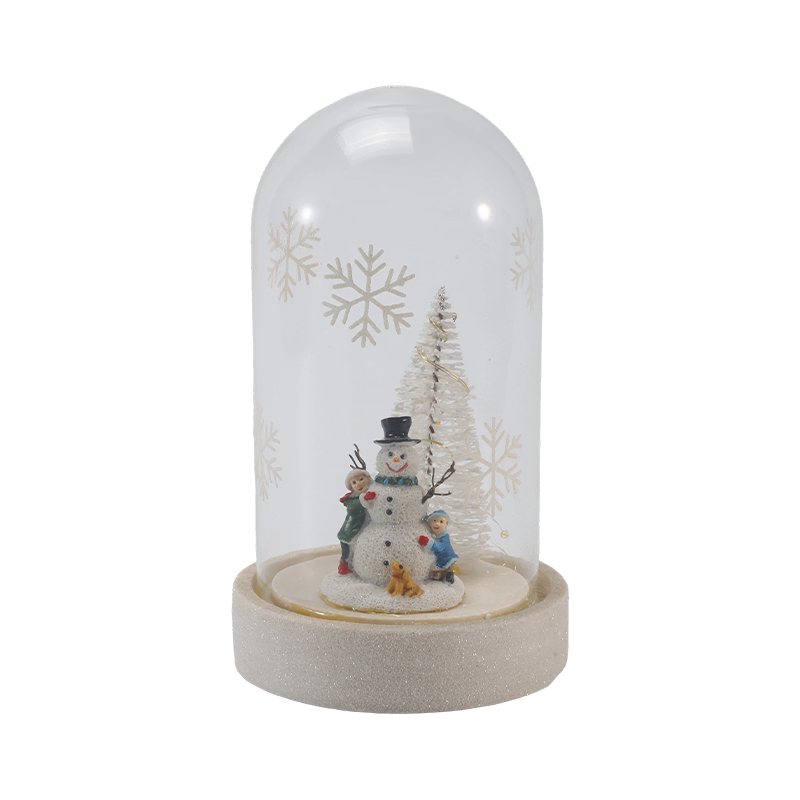 Cloche Kaca Perayaan & Lampu Botol (Scene Snowman / Pine Berry / Gaya Pokok Krismas)