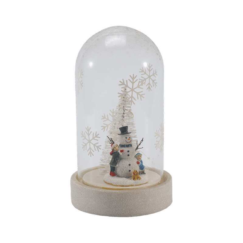 Cloche Kaca Perayaan & Lampu Botol (Scene Snowman / Pine Berry / Gaya Pokok Krismas)