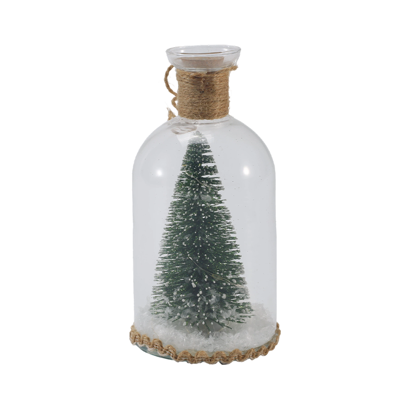 Cloche Kaca Perayaan & Lampu Botol (Scene Snowman / Pine Berry / Gaya Pokok Krismas)