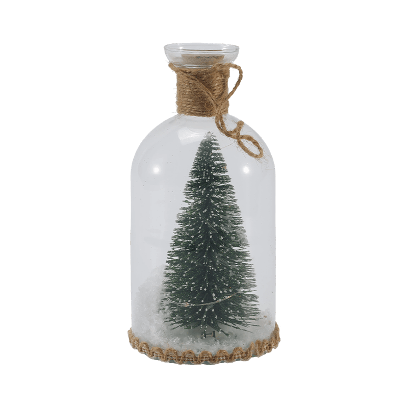 Cloche Kaca Perayaan & Lampu Botol (Scene Snowman / Pine Berry / Gaya Pokok Krismas)