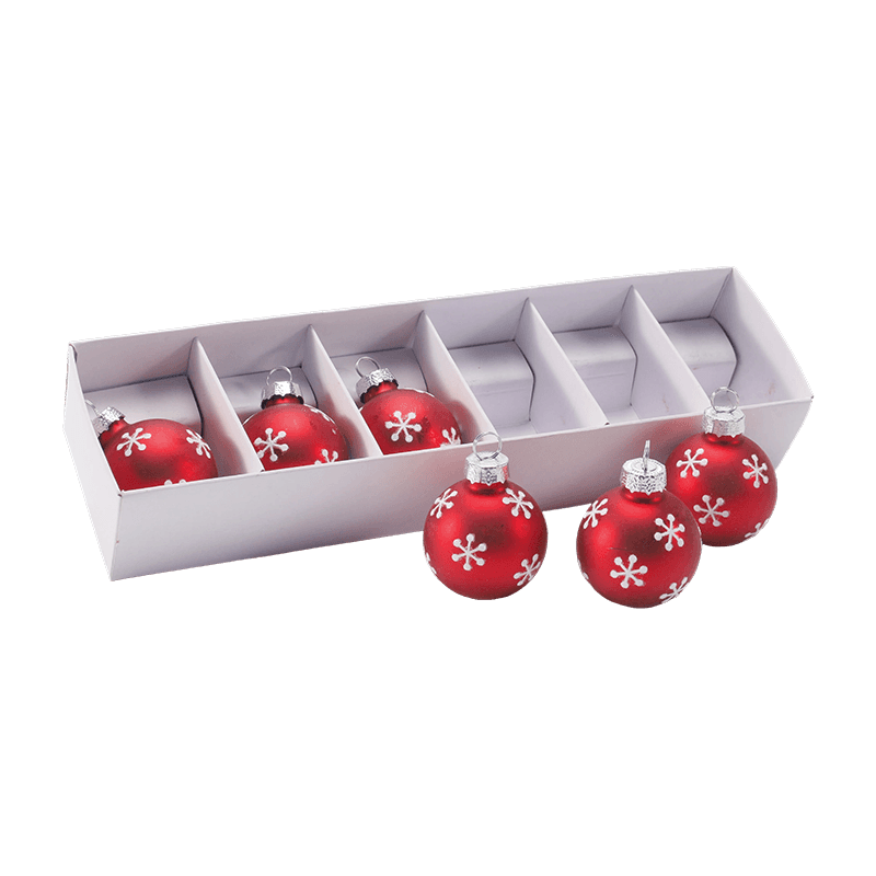 Set Hiasan Bola Krismas Kaca Perayaan