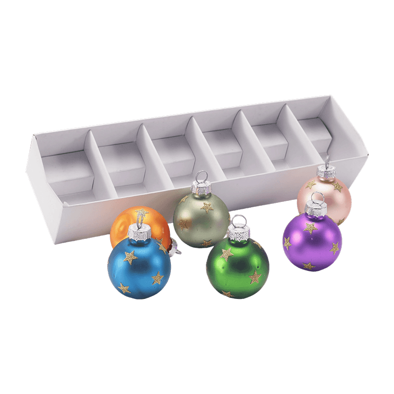 Set Hiasan Bola Krismas Kaca Premium