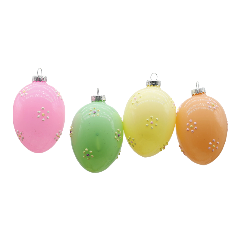 Set Hiasan Telur Kaca Easter 6*8cm