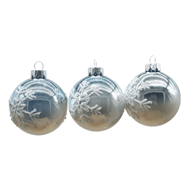 Bola Kaca Hiasan Krismas Dalaman 8×8×8cm