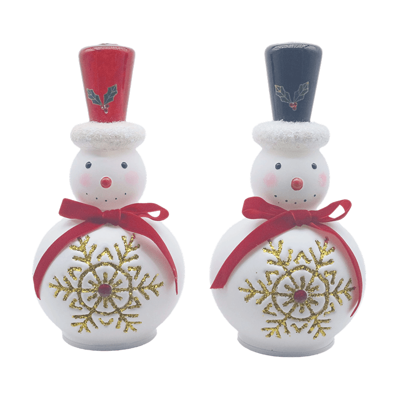 Vintaj Iridescent Hand-Blown Krismas kaca dipimpin hiasan Atas meja