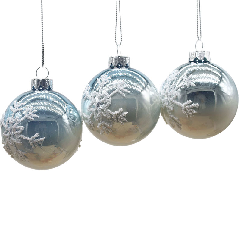 Bola Kaca Hiasan Krismas Dalaman 8×8×8cm